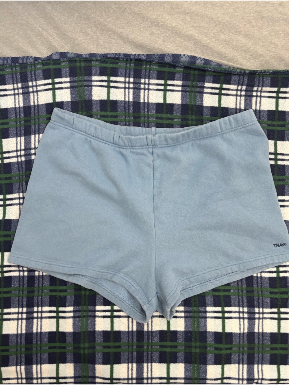 Aritzia TNA Light Blue Women's Fleece Shorts
